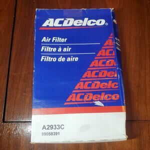 AC Delco Air Filter 89058391 A2933C